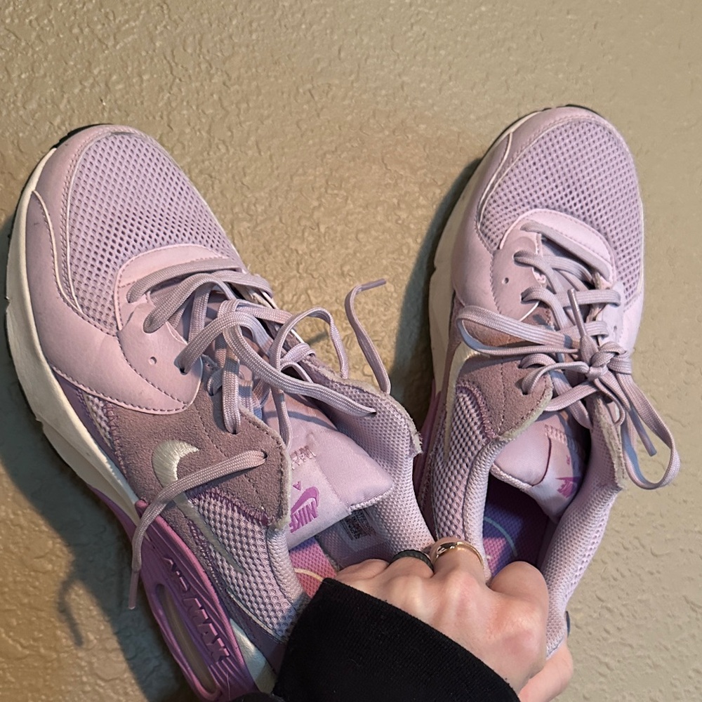 Nike Women's Lavender and White Sneakers